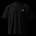 Unisex organic oversized high neck t-shirt